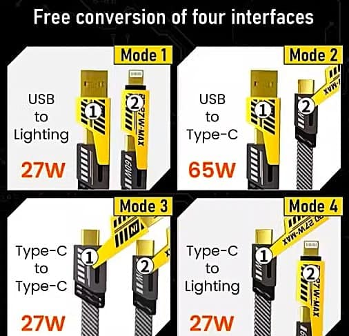 4-in-1 Transforming Cable image 3